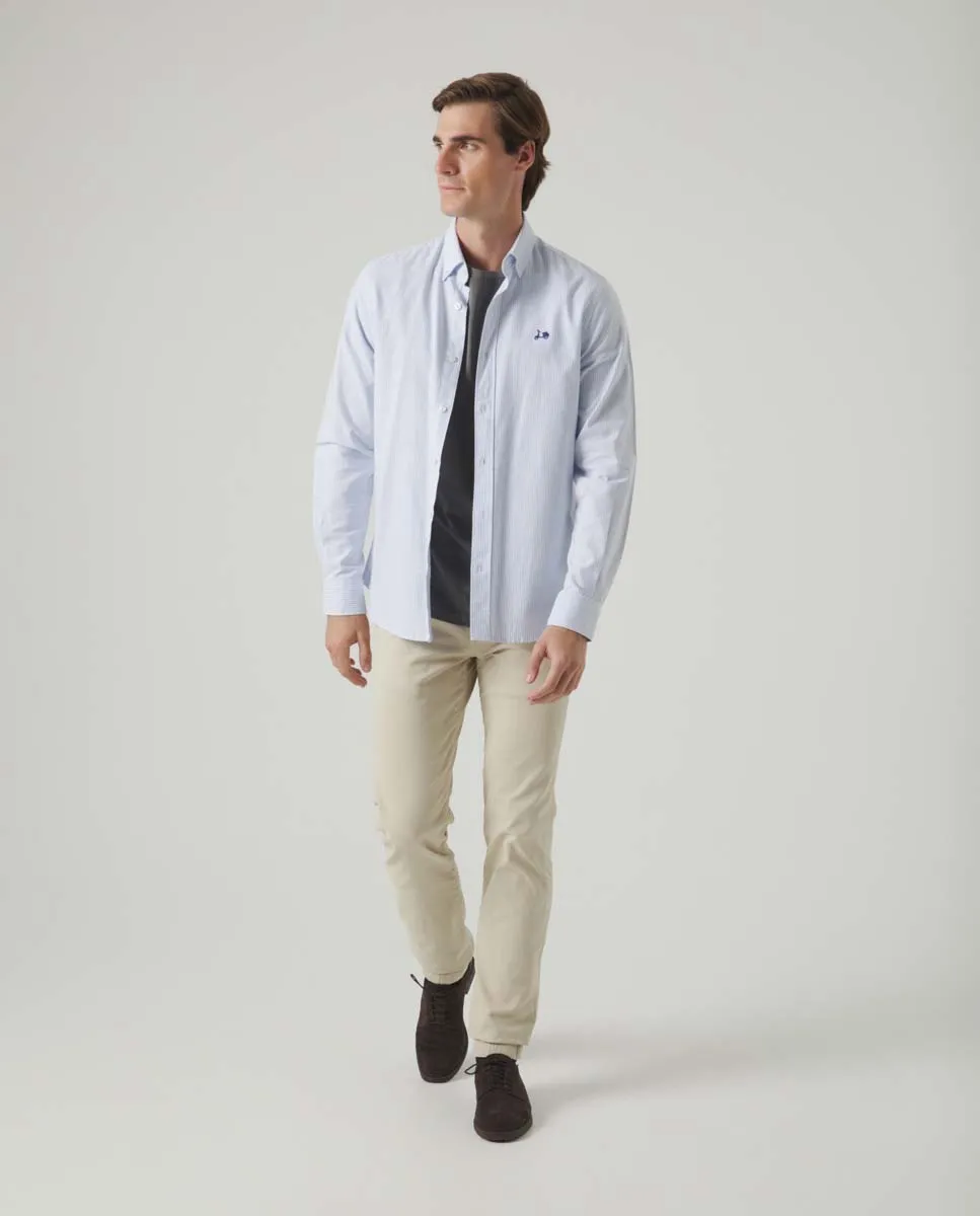 Camisa Oxford Classic Rayas Azules - Image 4