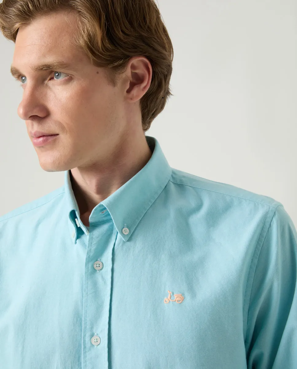 Camisa Oxford Turquesa - Image 3