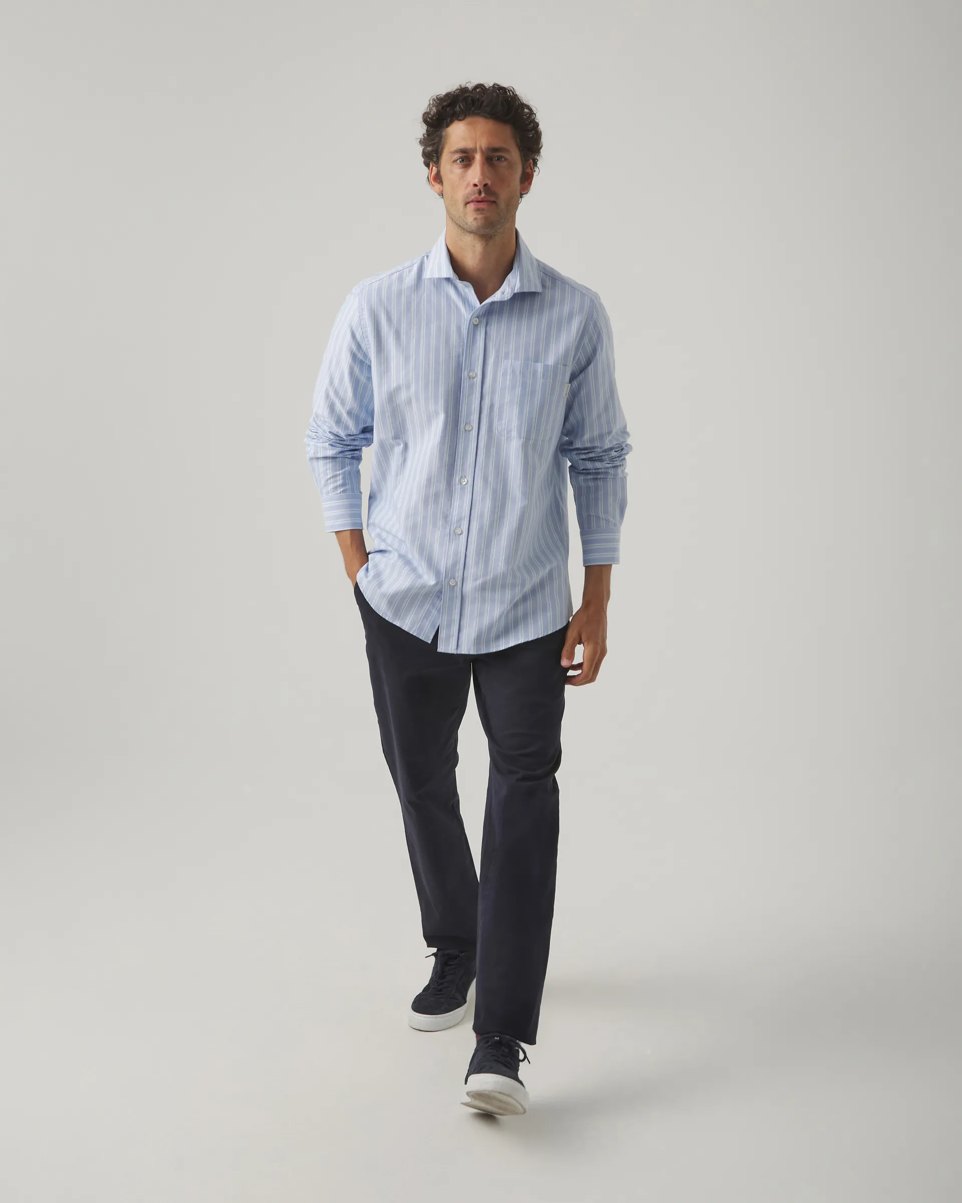 Camisa Pocket Relax Organic Celeste - Image 2