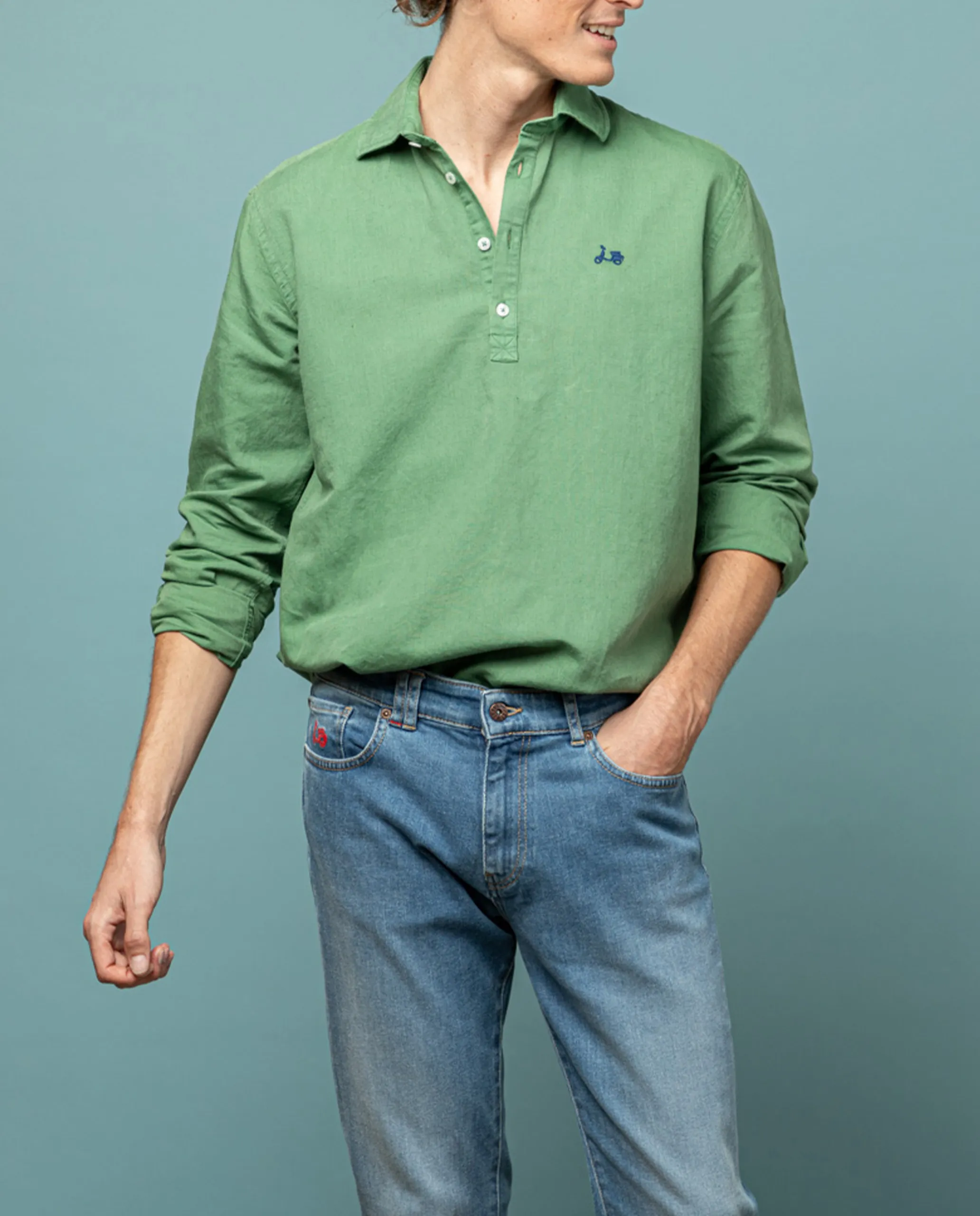 Camisa polera lissome li-co khaki
