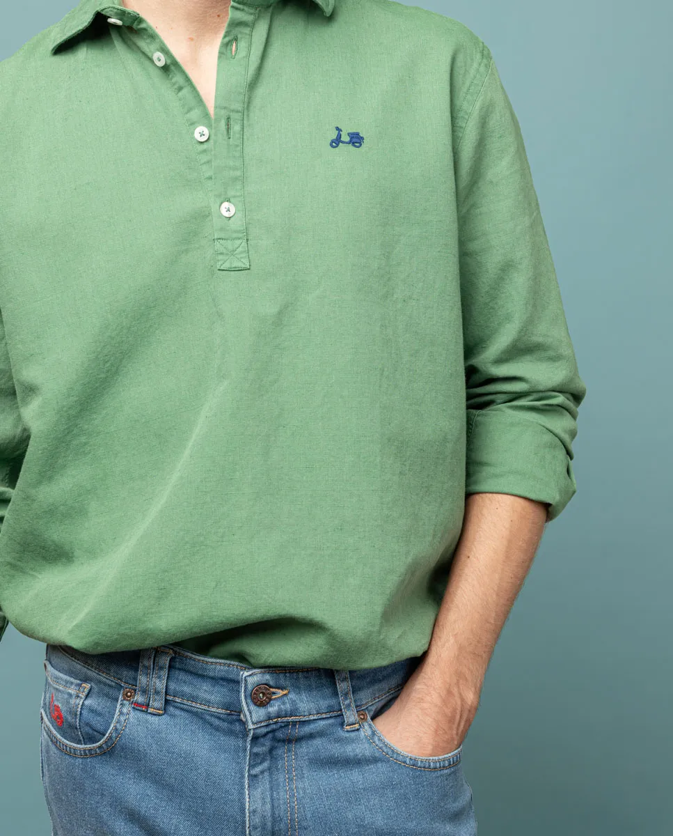 Camisa polera lissome li-co khaki - Image 3