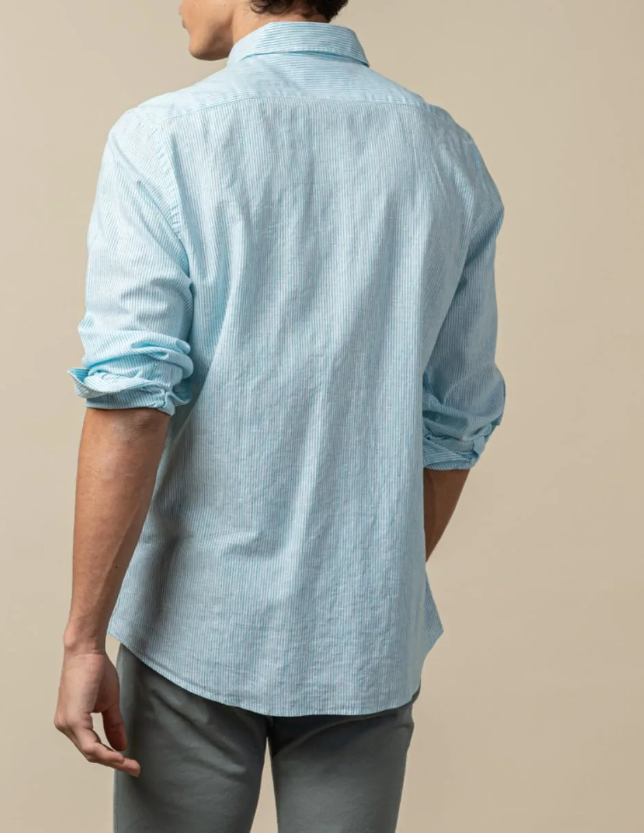 CAMISA RAYA BISCAY TURQUESA - Image 2