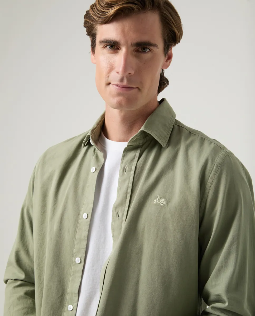 Camisa Sarga Khaki - Image 3
