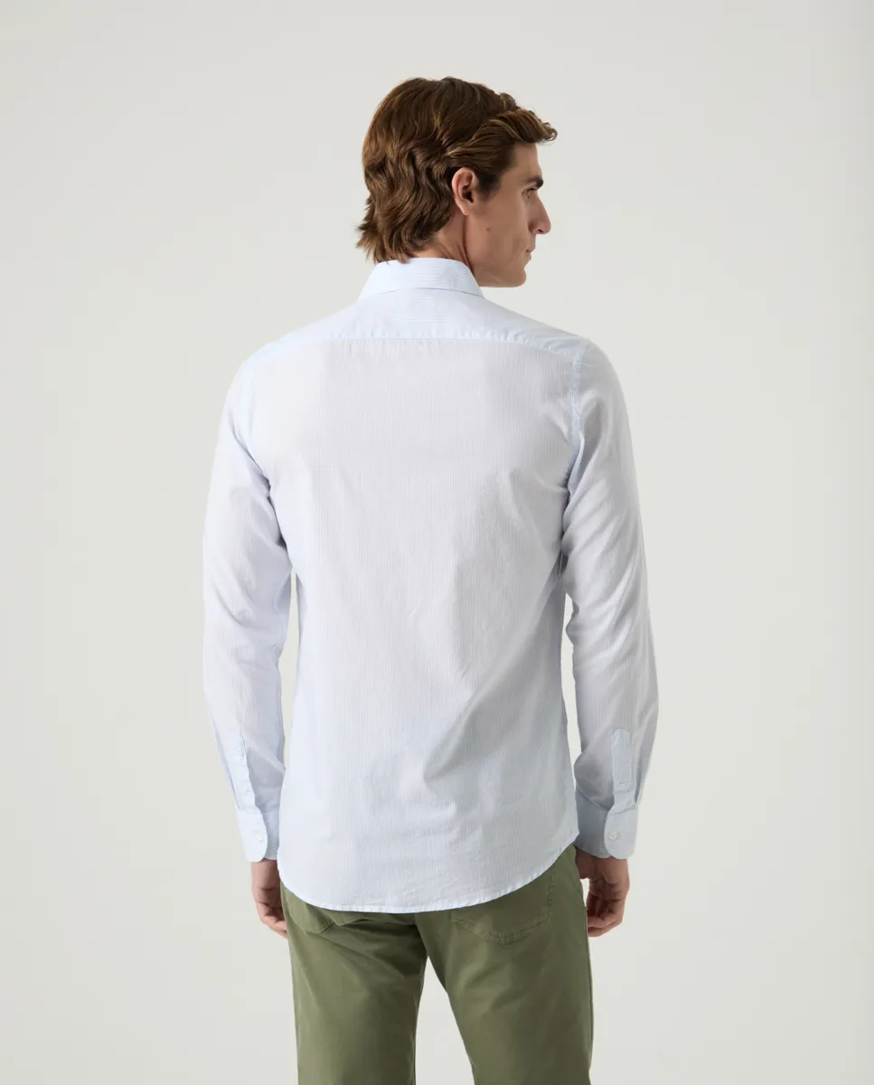 Camisa Sport Stripes Celeste - Image 3