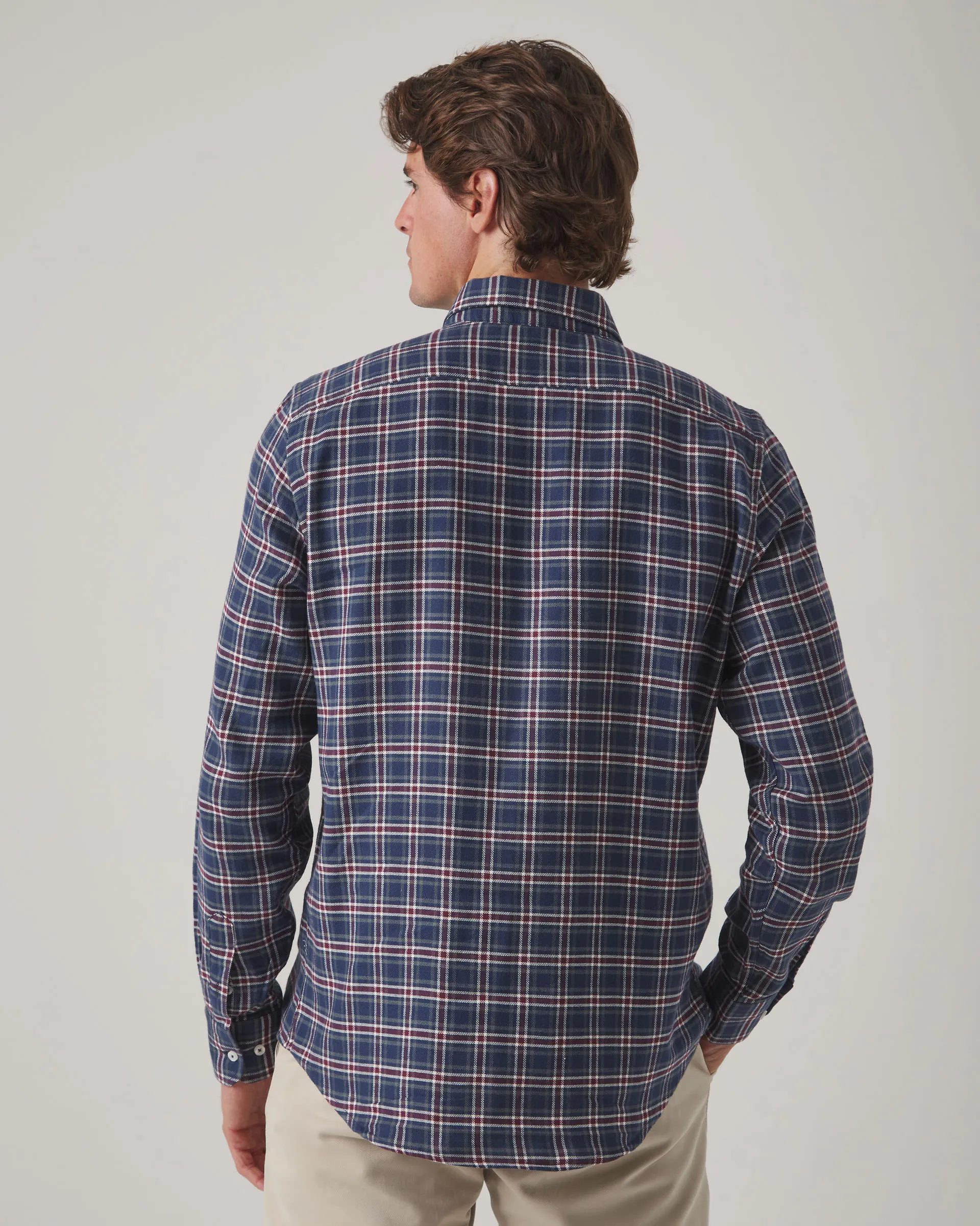 Camisa Tartán Organic Marino - Image 2