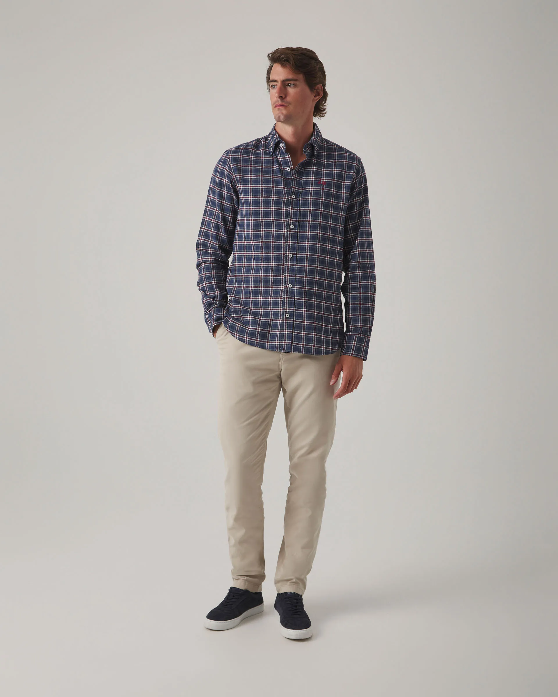 Camisa Tartán Organic Marino - Image 4