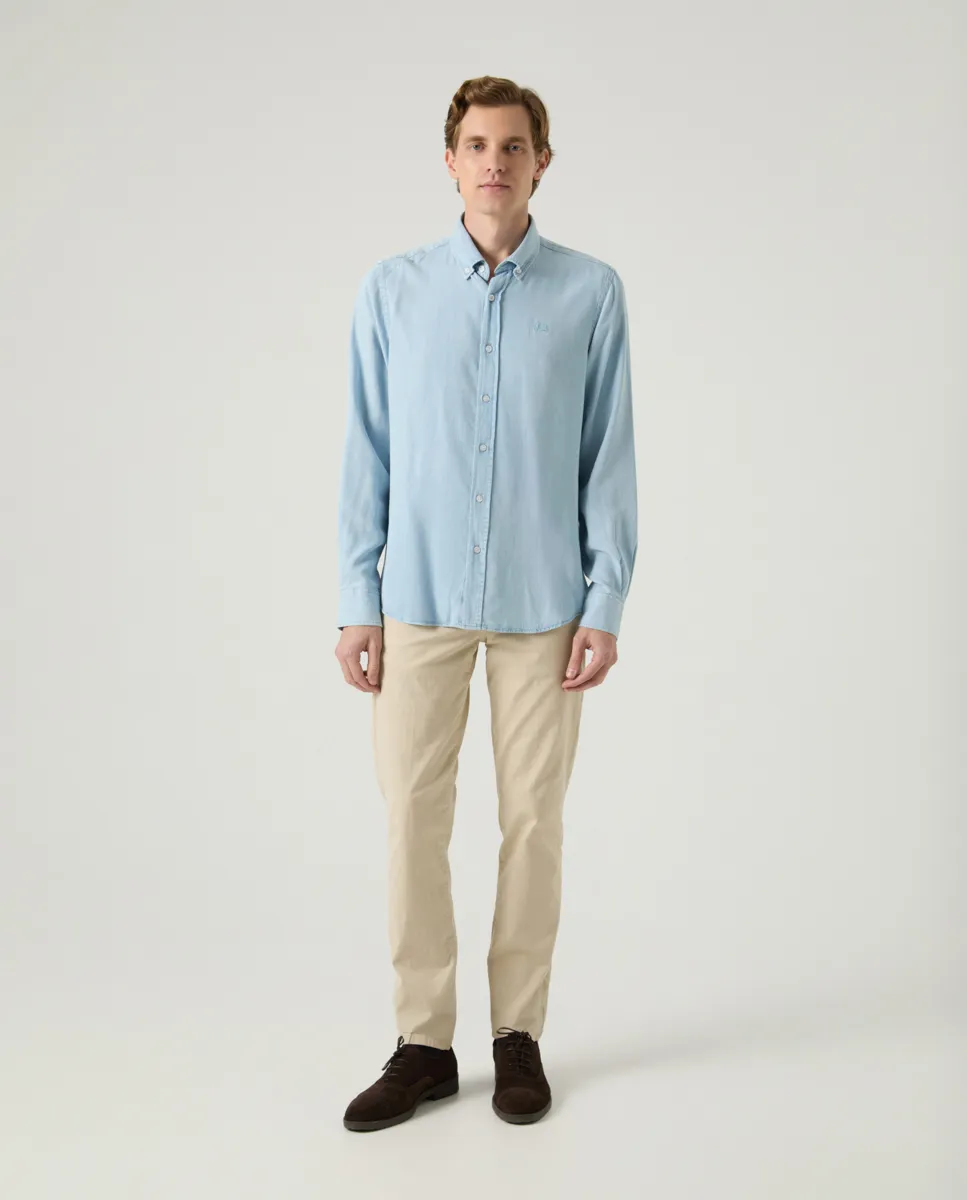 Camisa Tencel Denim Claro - Image 5