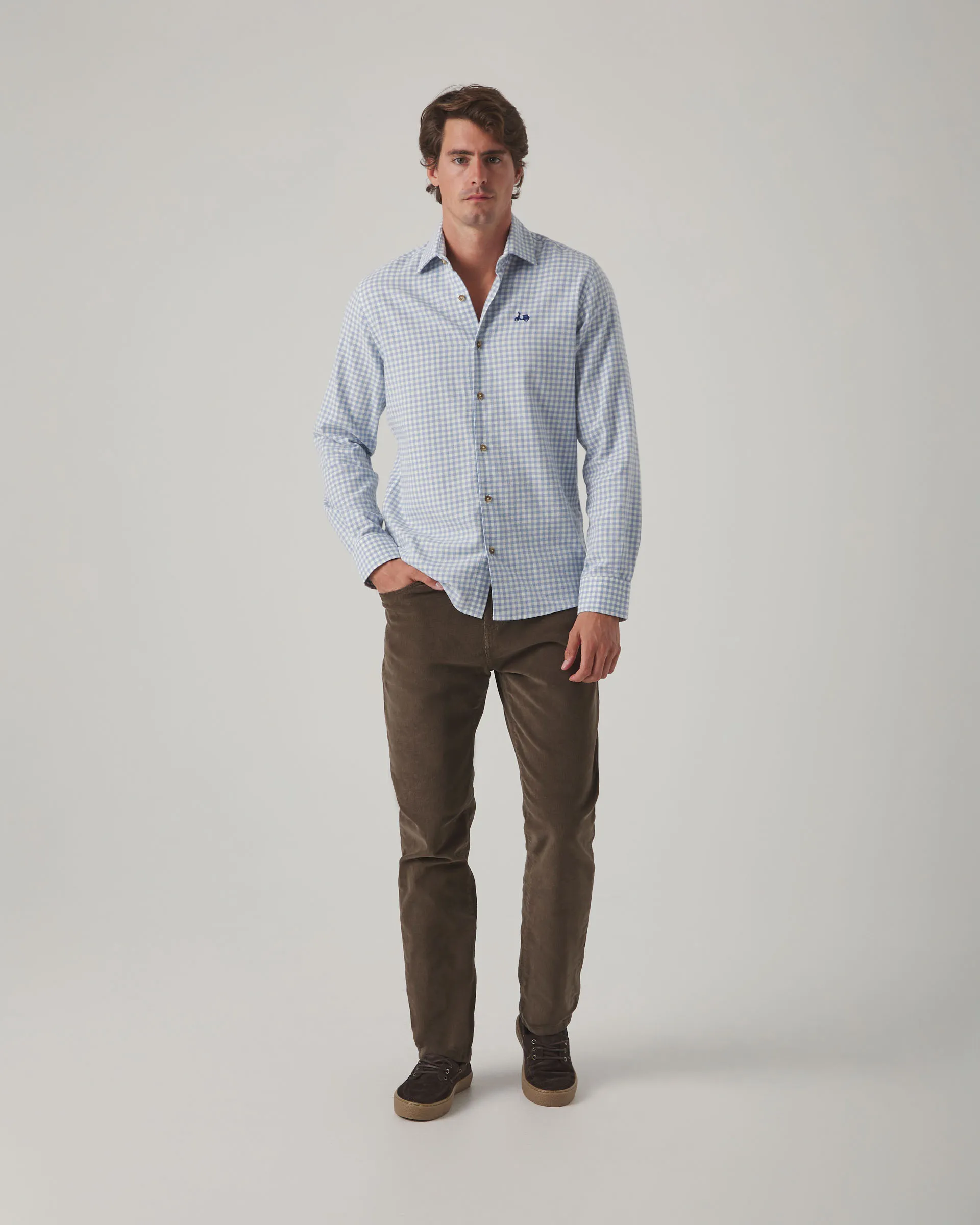 Camisa Vichy Rustic Celeste - Image 4