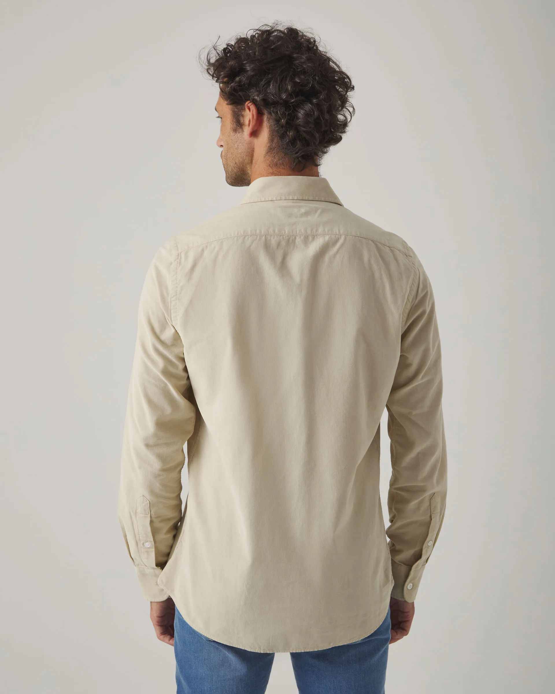 Camisa Wood Pocket Beige - Image 3