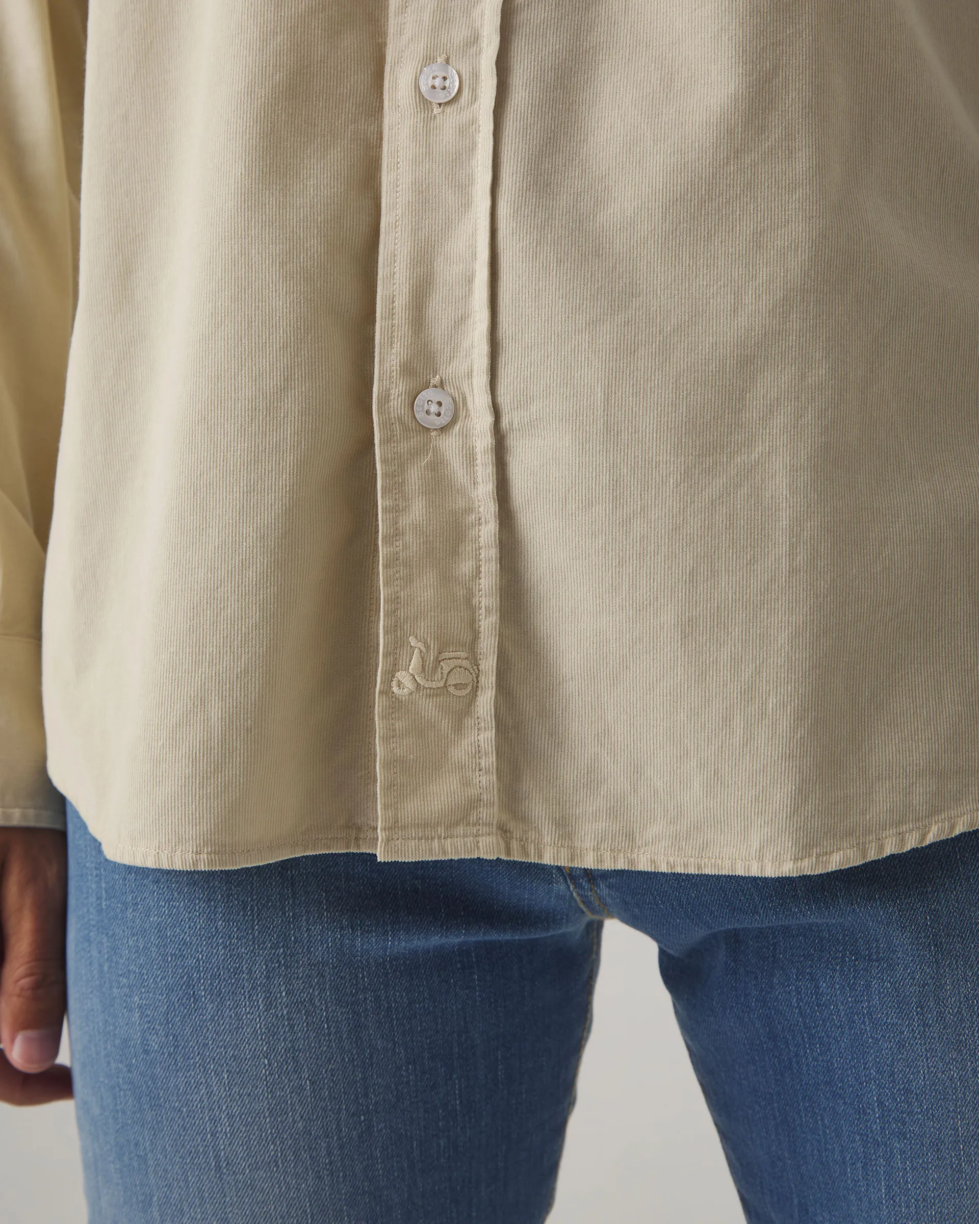 Camisa Wood Pocket Beige - Image 4