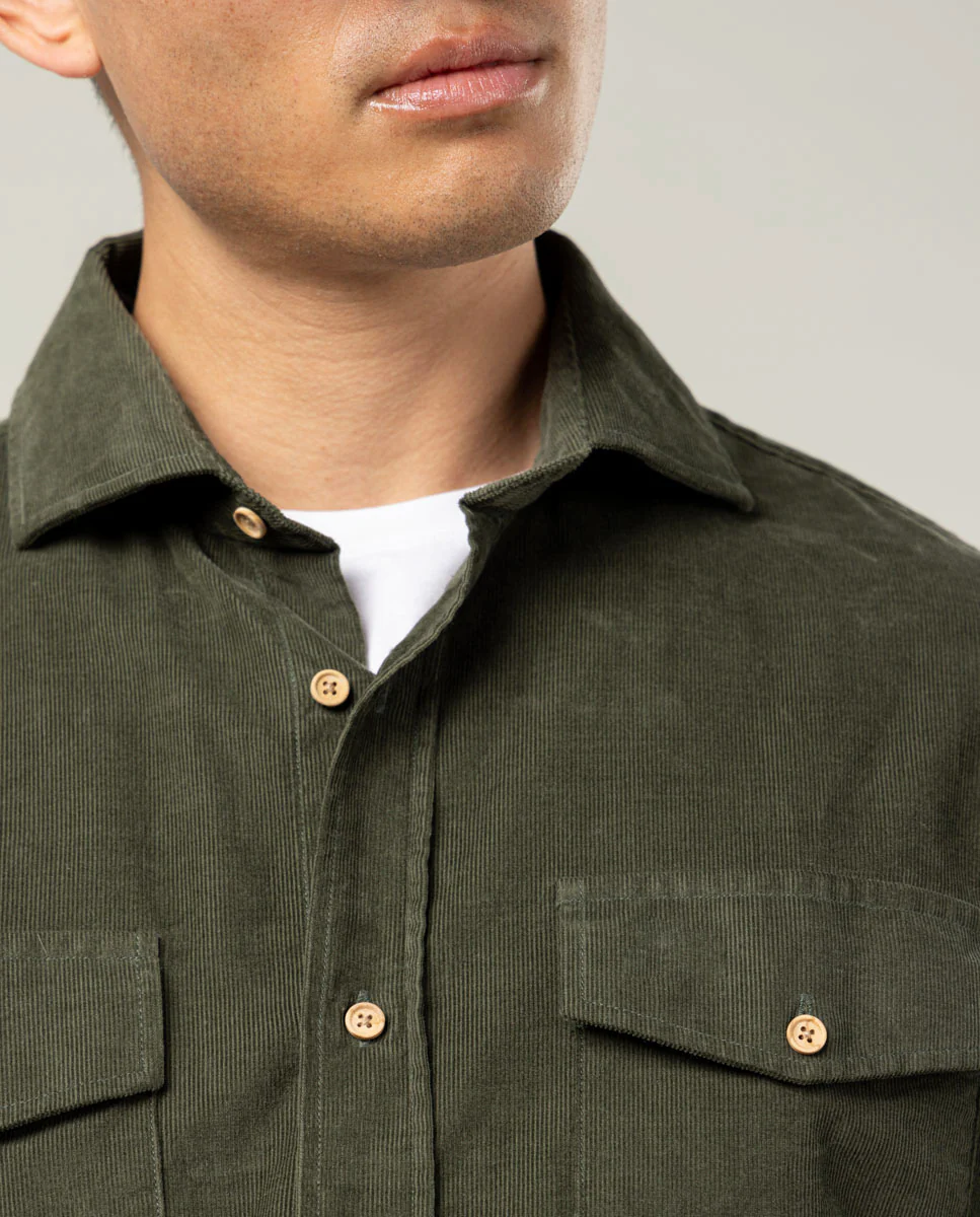 CAMISA WOOD POCKET KHAKI - Image 2