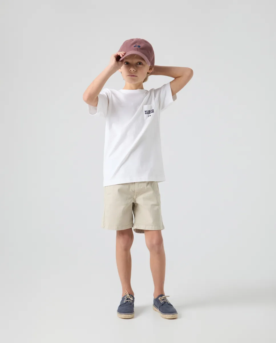 Camiseta Niño Animal Pocket Blanco - Image 3
