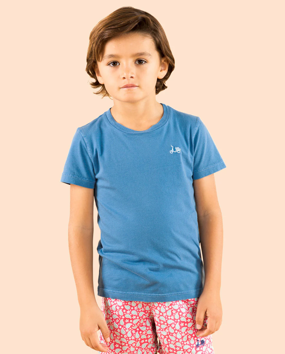 Camiseta niño classic organica azulon - Image 3