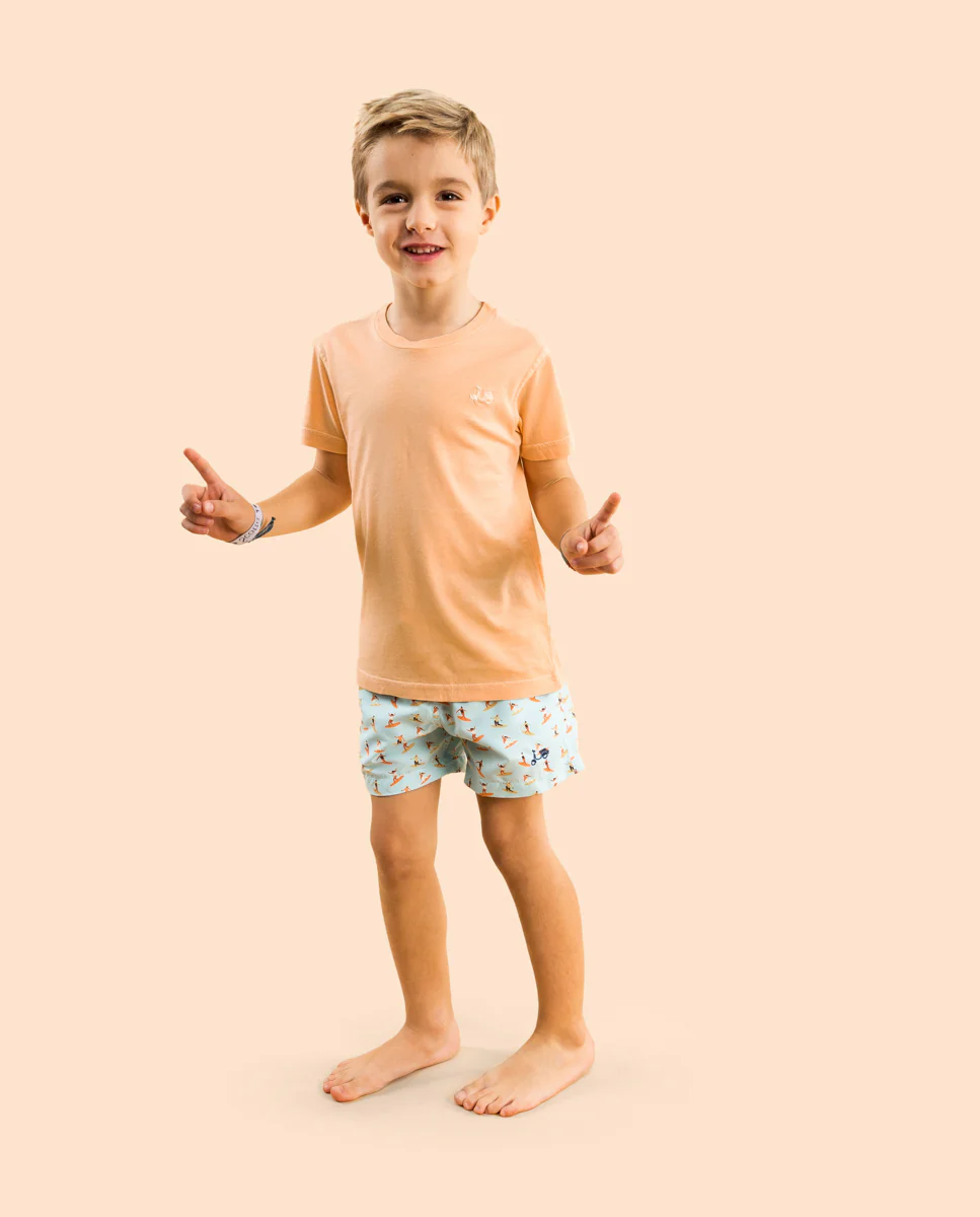 Camiseta niño classic organica melocoton - Image 3