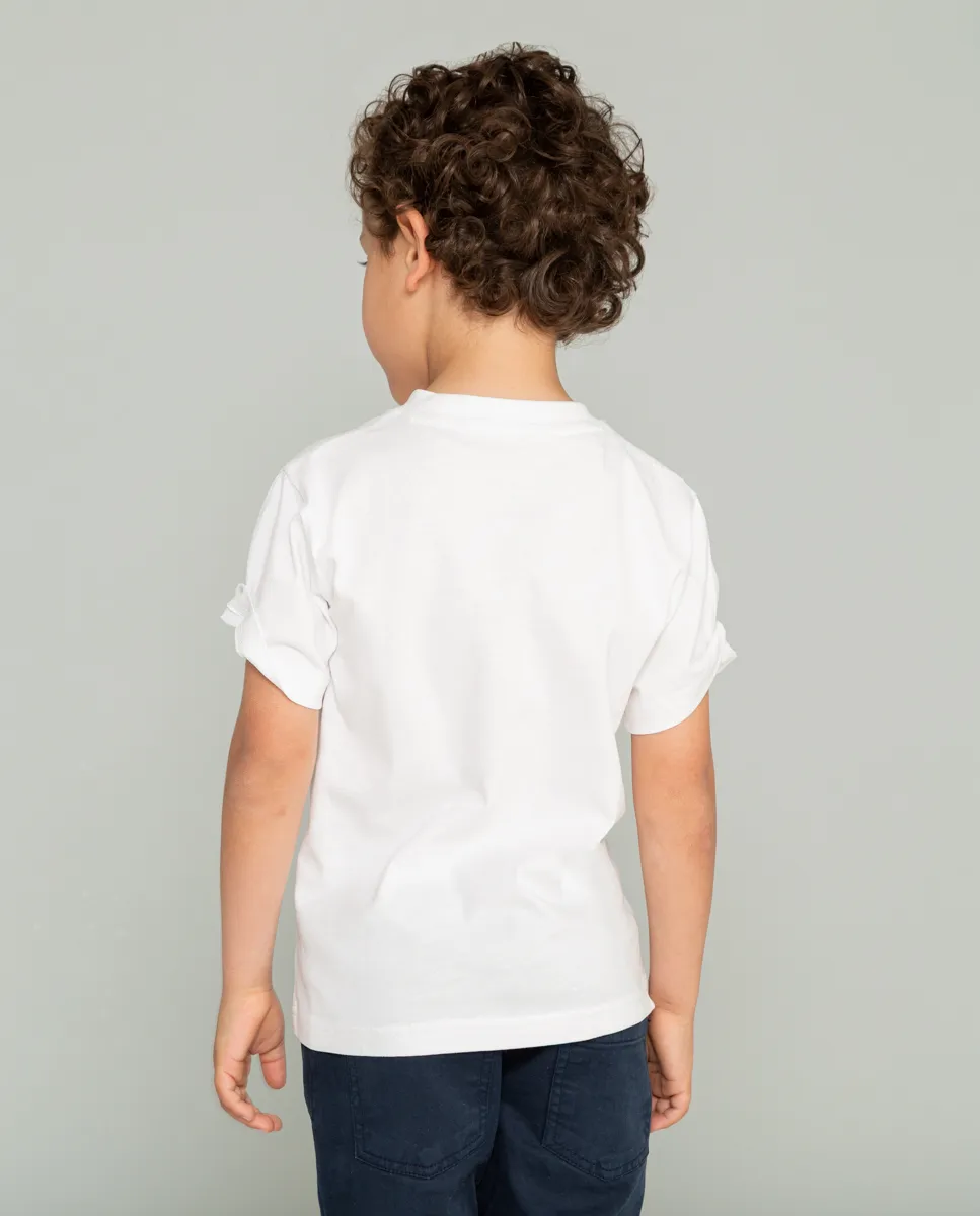 Camiseta niño comic blanco - Image 2
