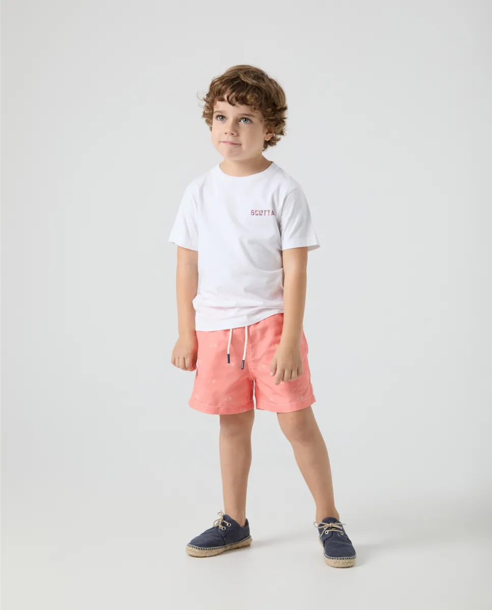 Camiseta Niño Ikat Moto Blanco - Image 4
