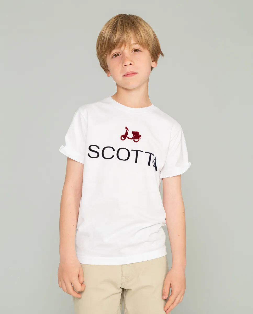 Camiseta Niño Logo Blanco