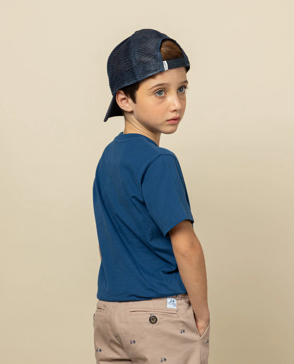 Camiseta niño logo chenille marino - Image 3