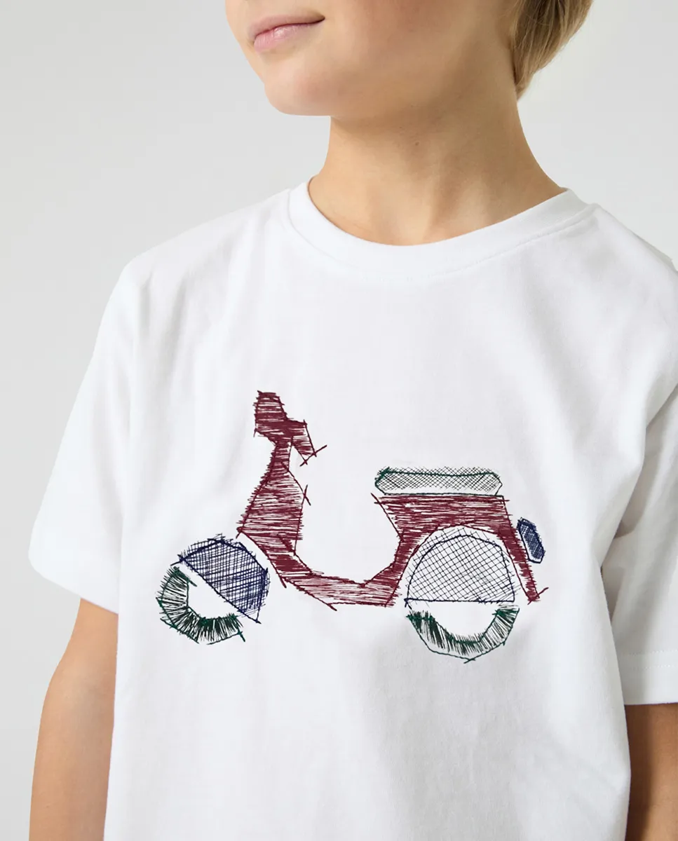 Camiseta Niño Logo Frontal Blanco - Image 3