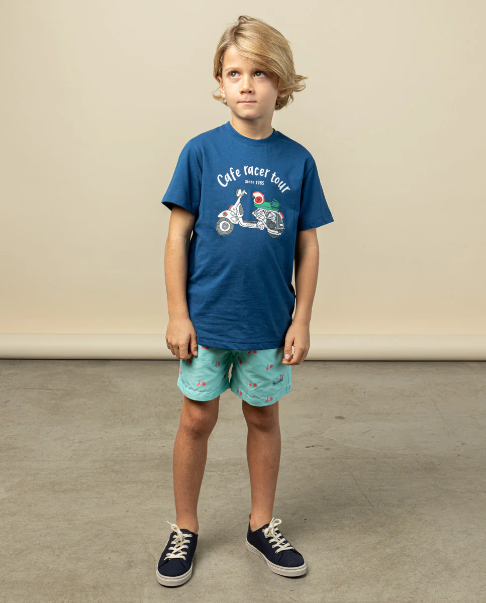 Camiseta niño moto tour marino - Image 4