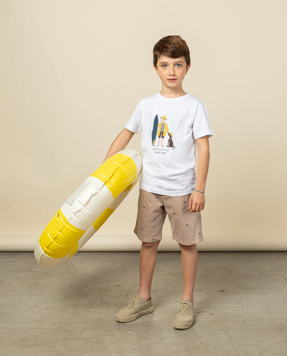 Camiseta niño rainy blanco - Image 3