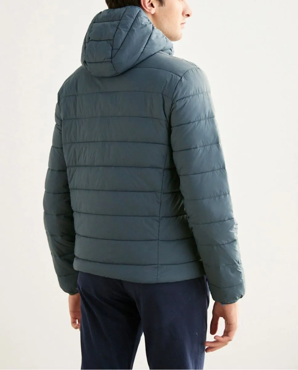 CHAQUETA HOOD ACOLCHADO DENIM - Image 4
