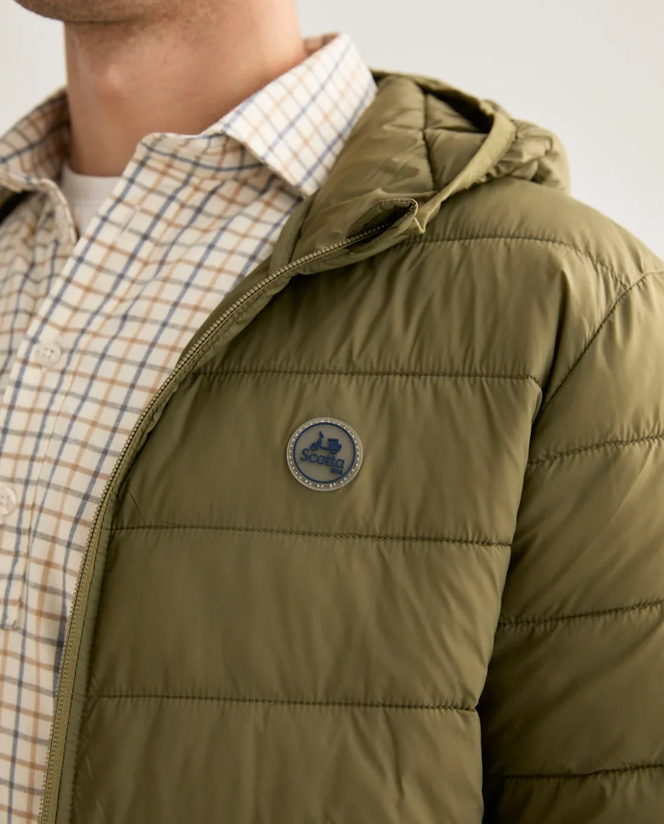 CHAQUETA HOOD ACOLCHADO KHAKI - Image 2