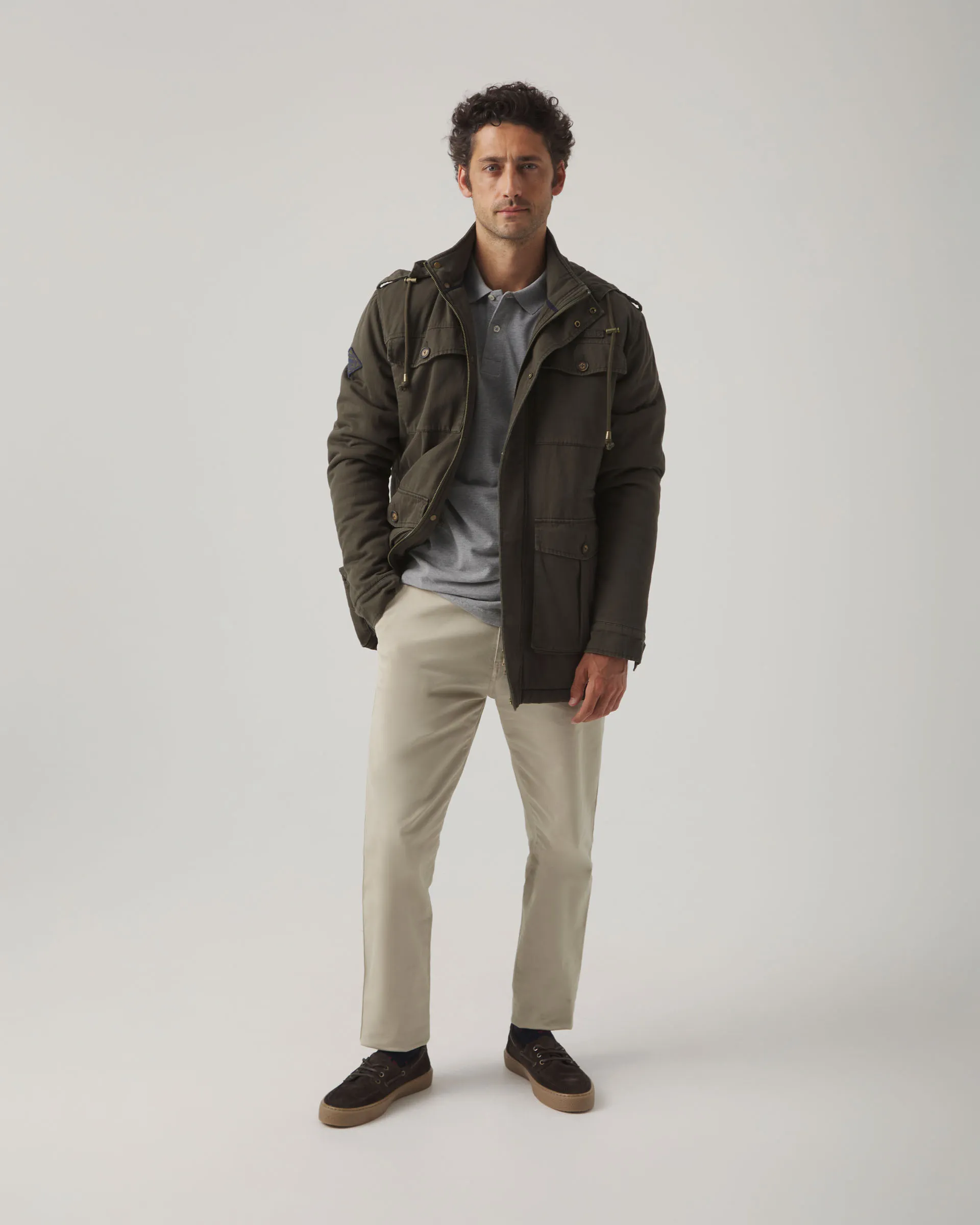 Chaqueta Sahariana Pockets Khaki - Image 6