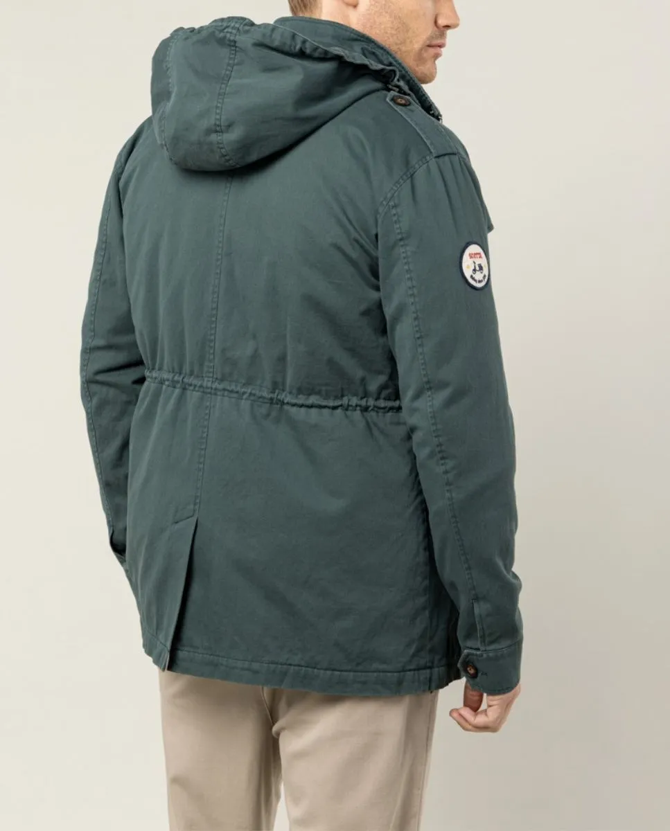 CHAQUETA SAHARIANA VERDE BOTELLA - Image 3