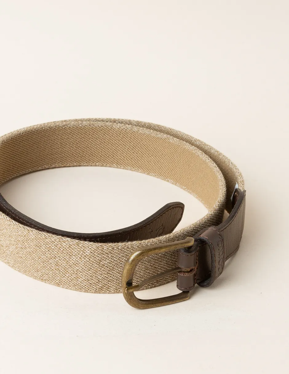 CINTURON ELASTICO DESGASTADO BEIGE - Image 3