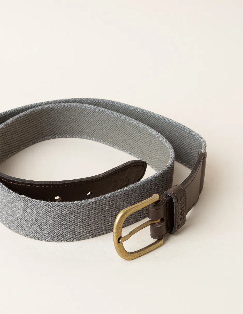 Cinturón elástico desgastado gris - Image 3