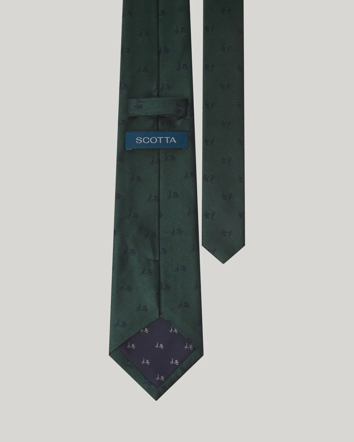 Corbata logo seda verde - Image 3