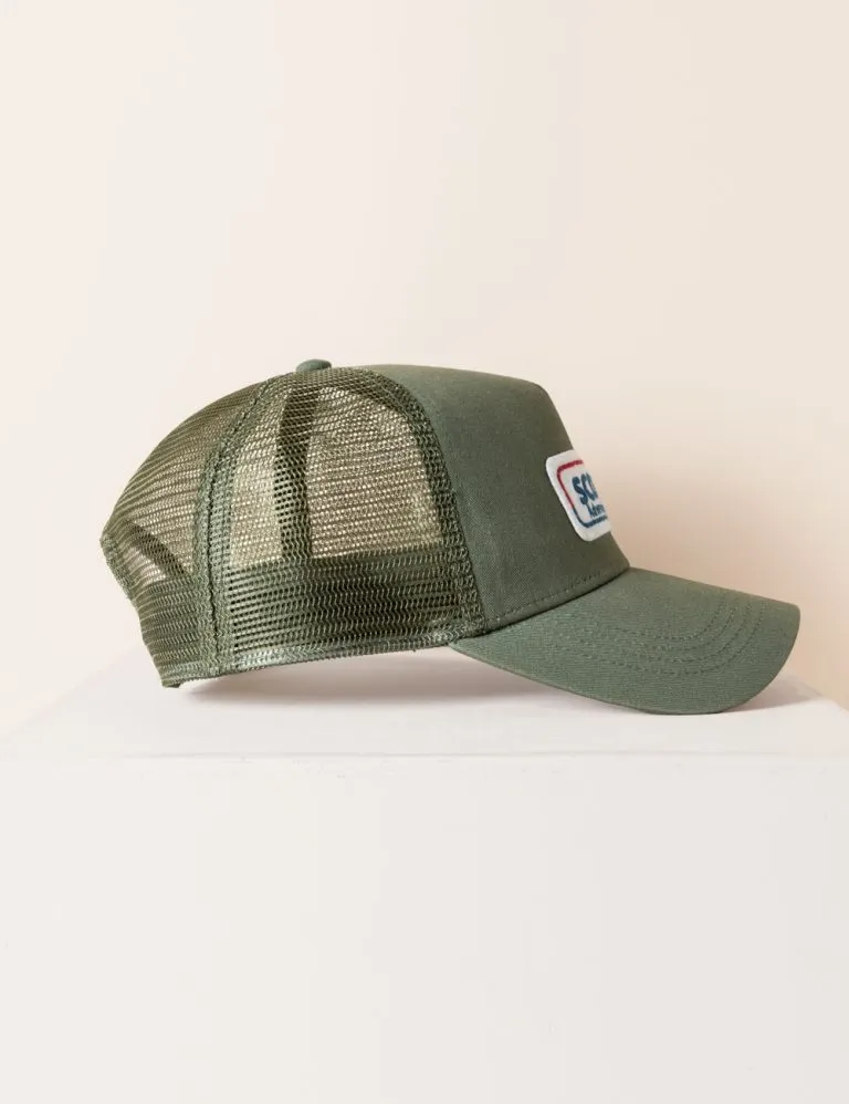 Gorra rejilla parche verde - Image 2