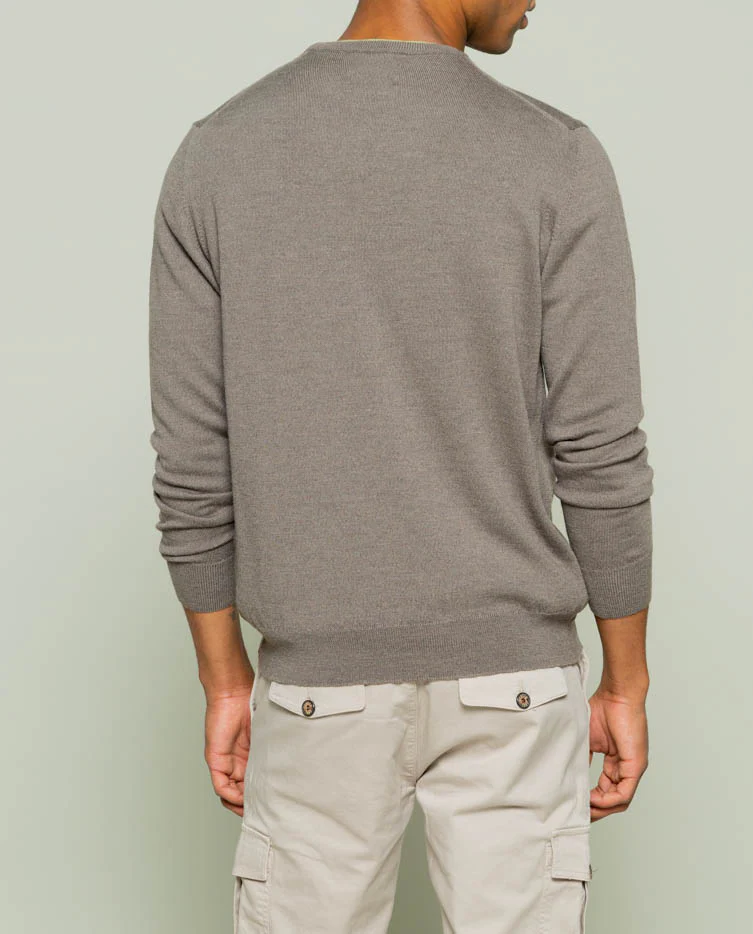 Jersey classic crew neck merino topo - Image 3