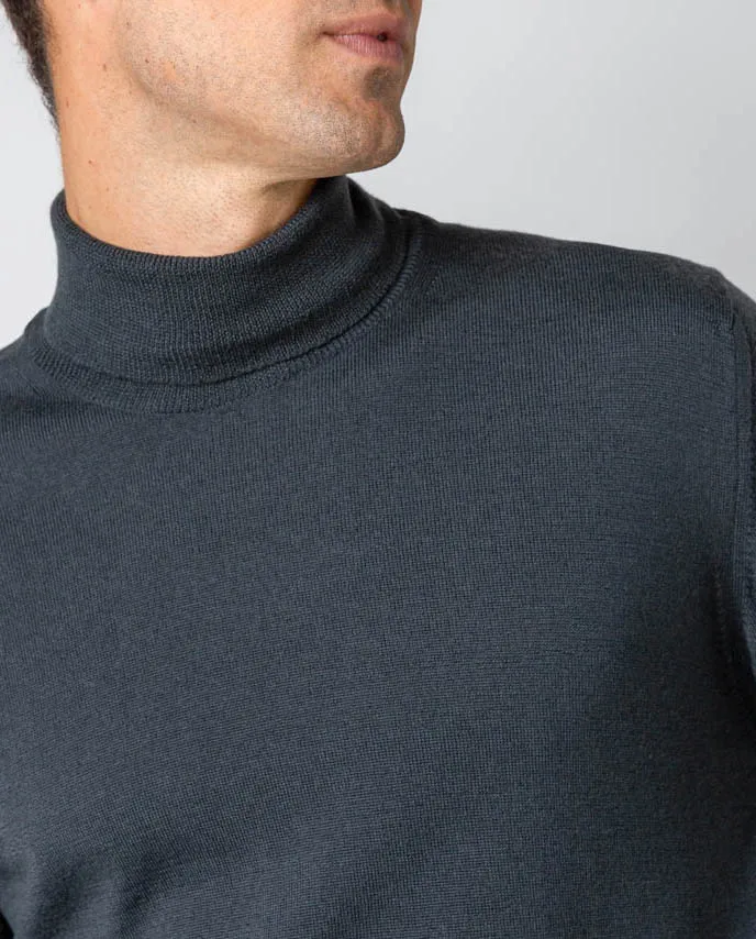 Jersey cuello cisne gris oscuro - Image 2