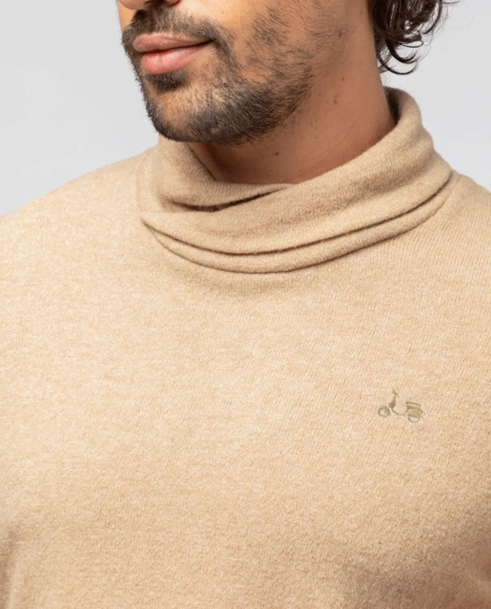 Jersey cuello smoking beige - Image 3