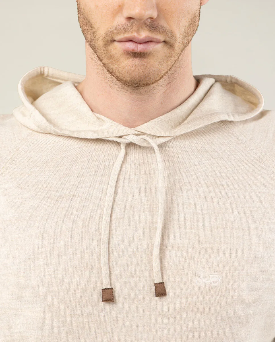 Jersey hood beige - Image 3