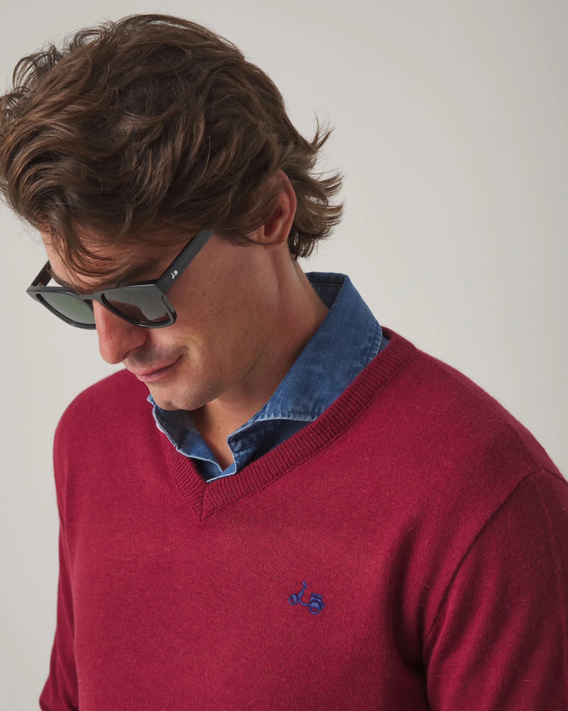 Jersey Iconic V Neck Burdeos - Image 2