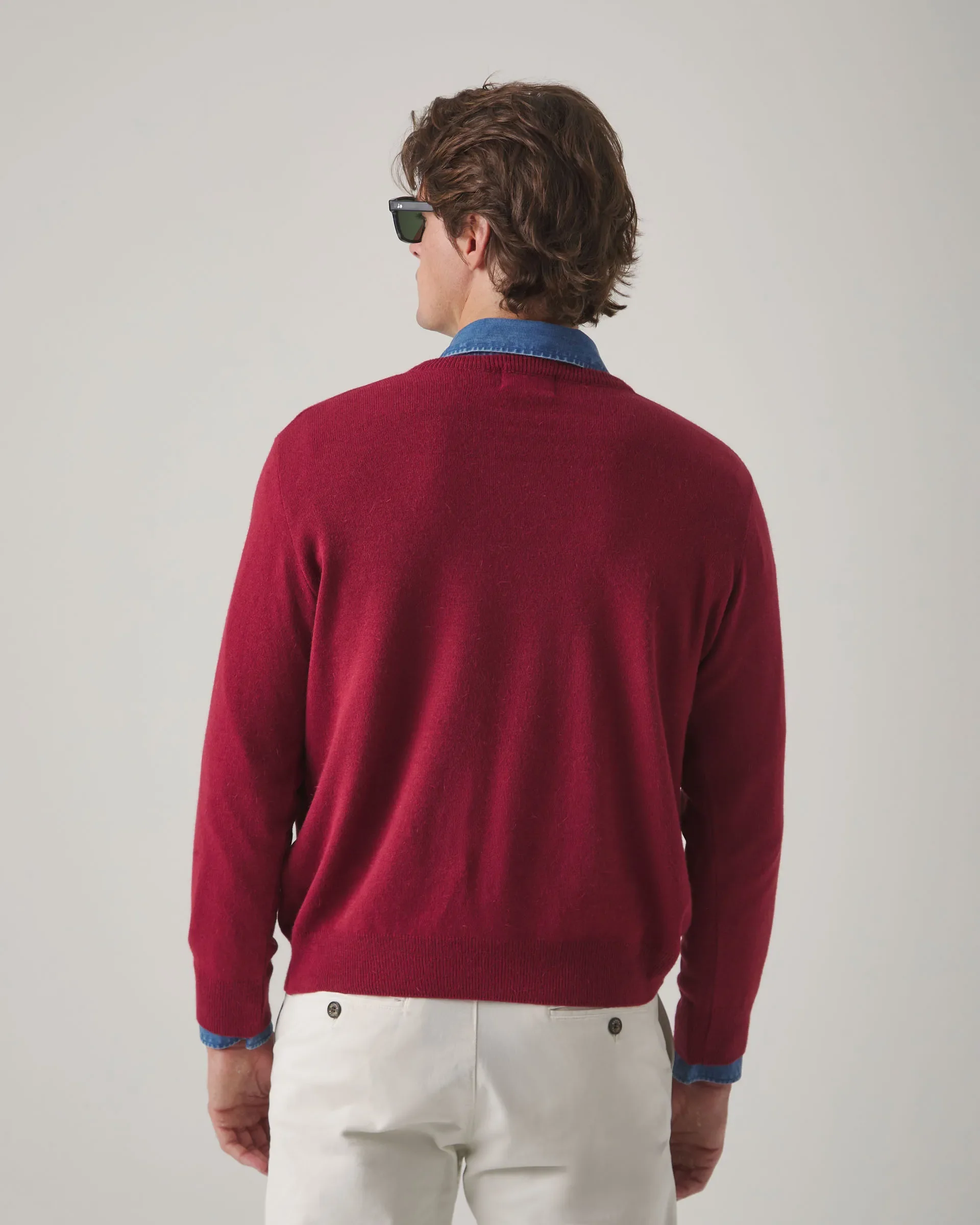 Jersey Iconic V Neck Burdeos - Image 3