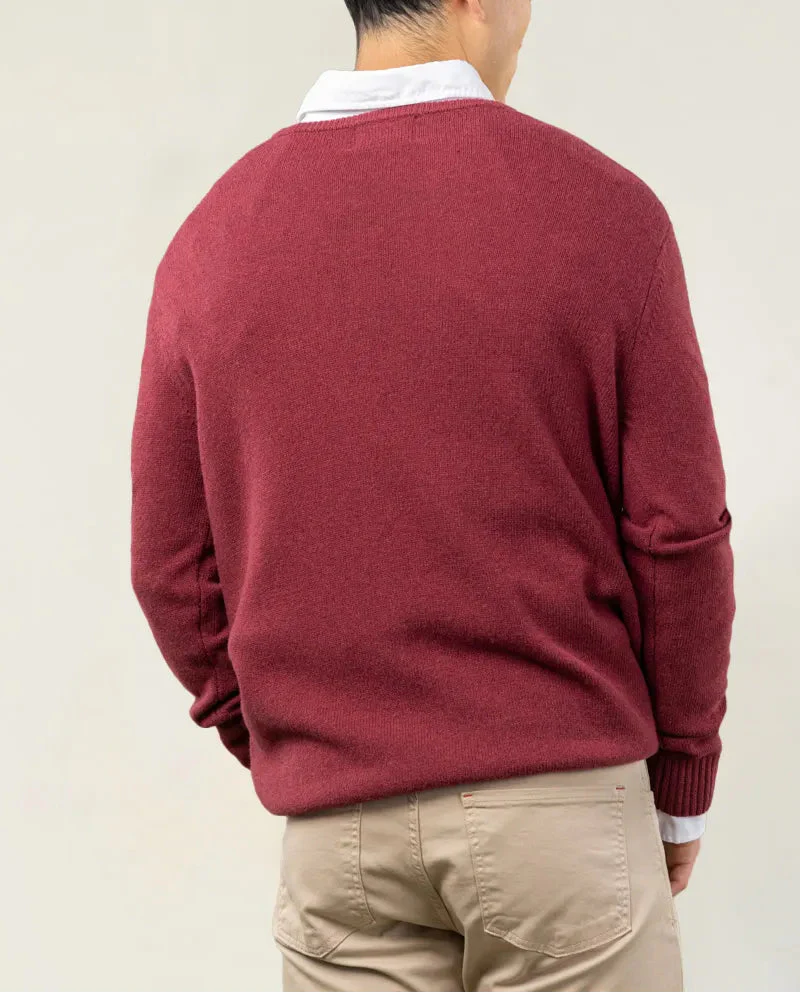 JERSEY ICONIC V NECK BURDEOS - Image 3