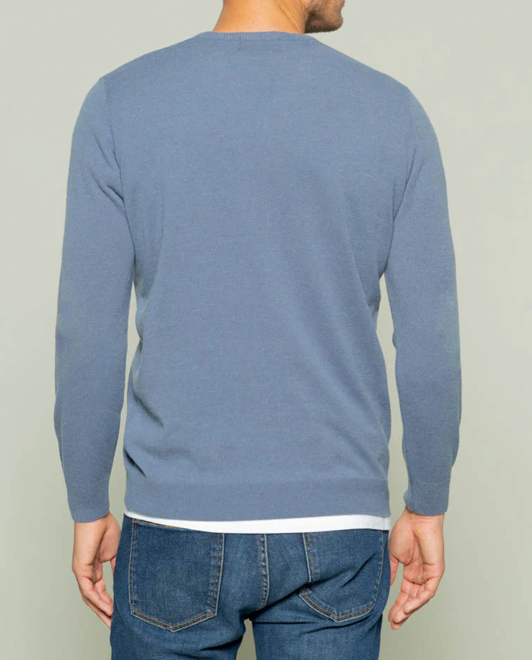 Jersey iconic v neck denim - Image 3