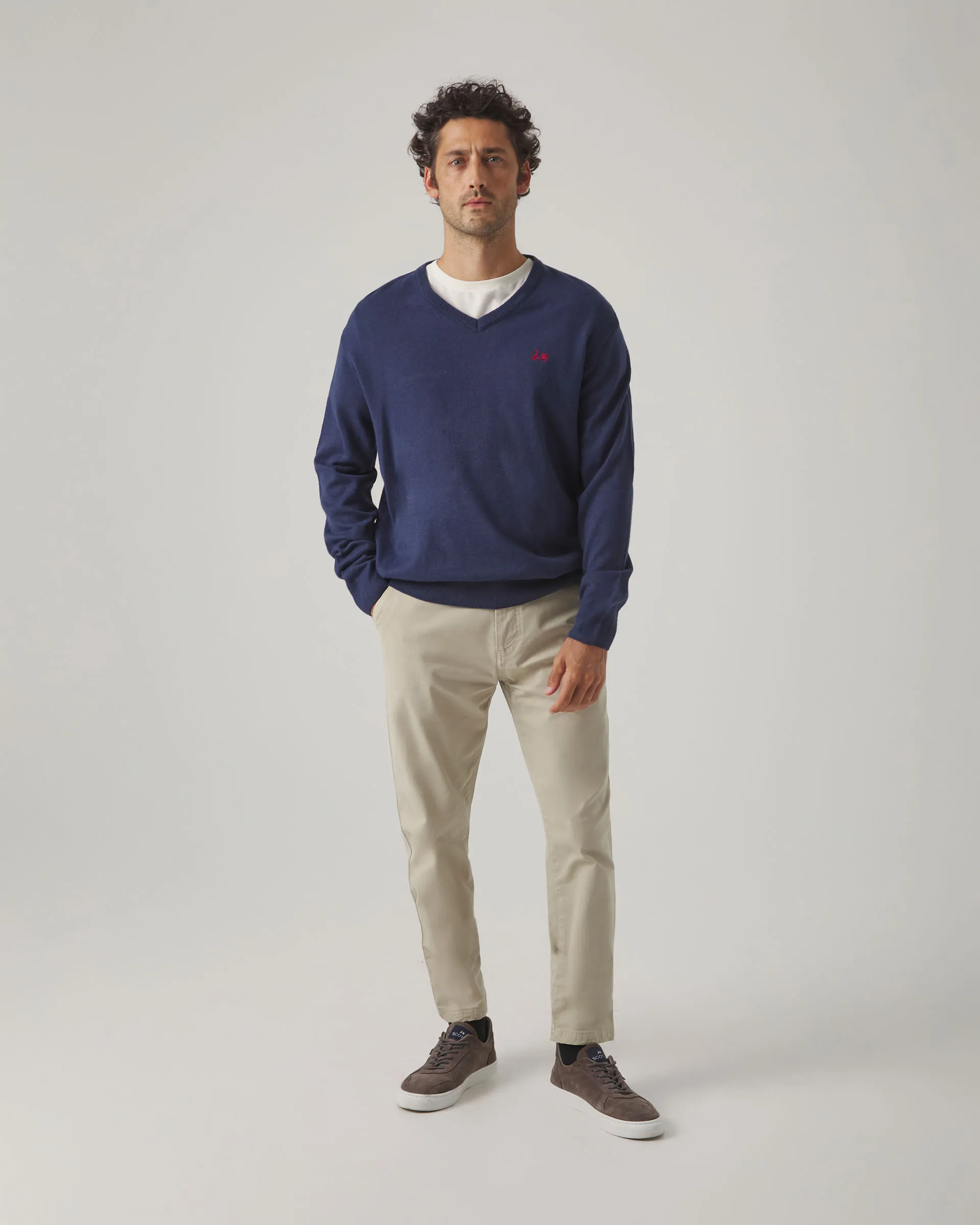 Jersey Iconic V Neck Marino - Image 3