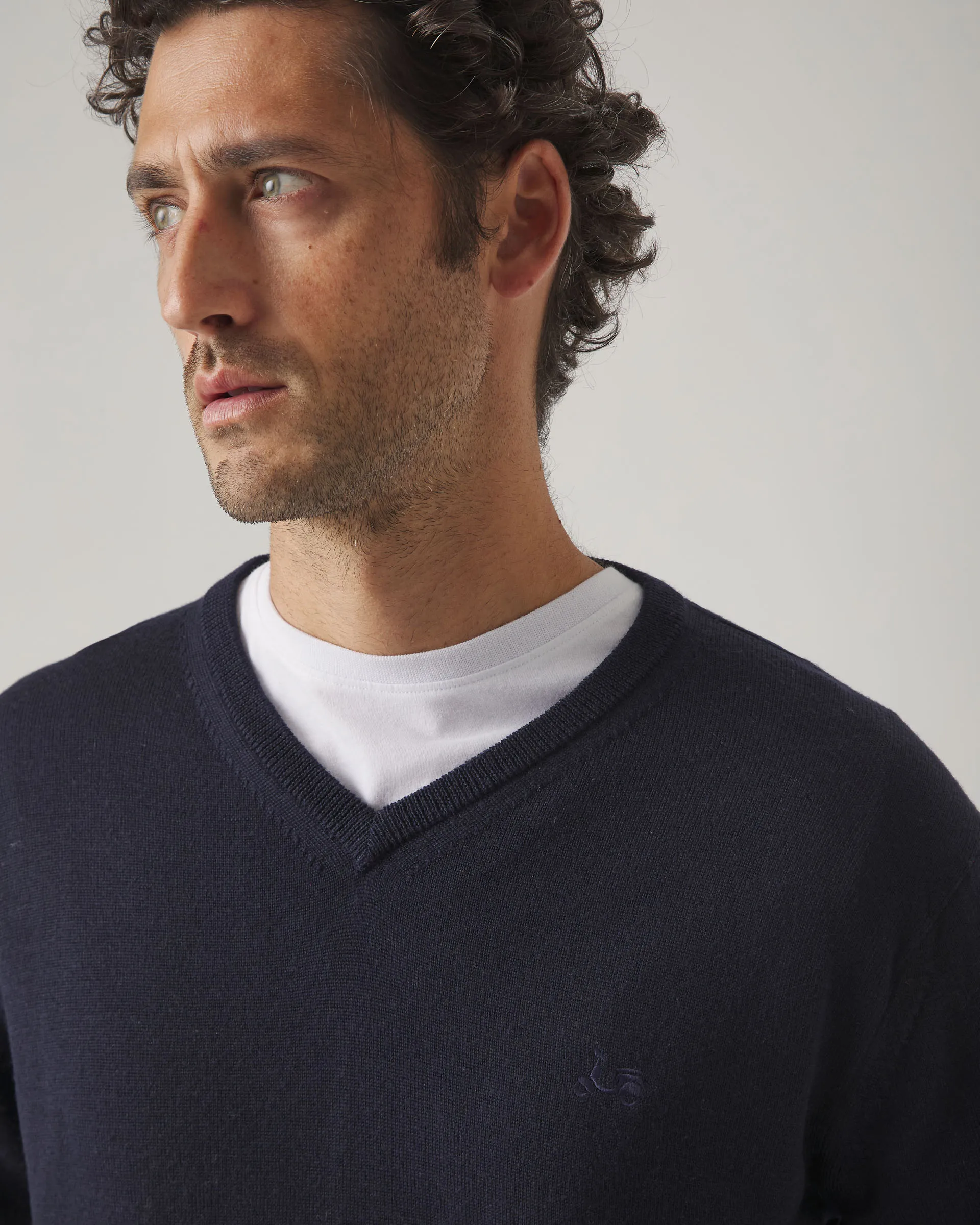 Jersey Iconic V Neck Merino Marino - Image 3