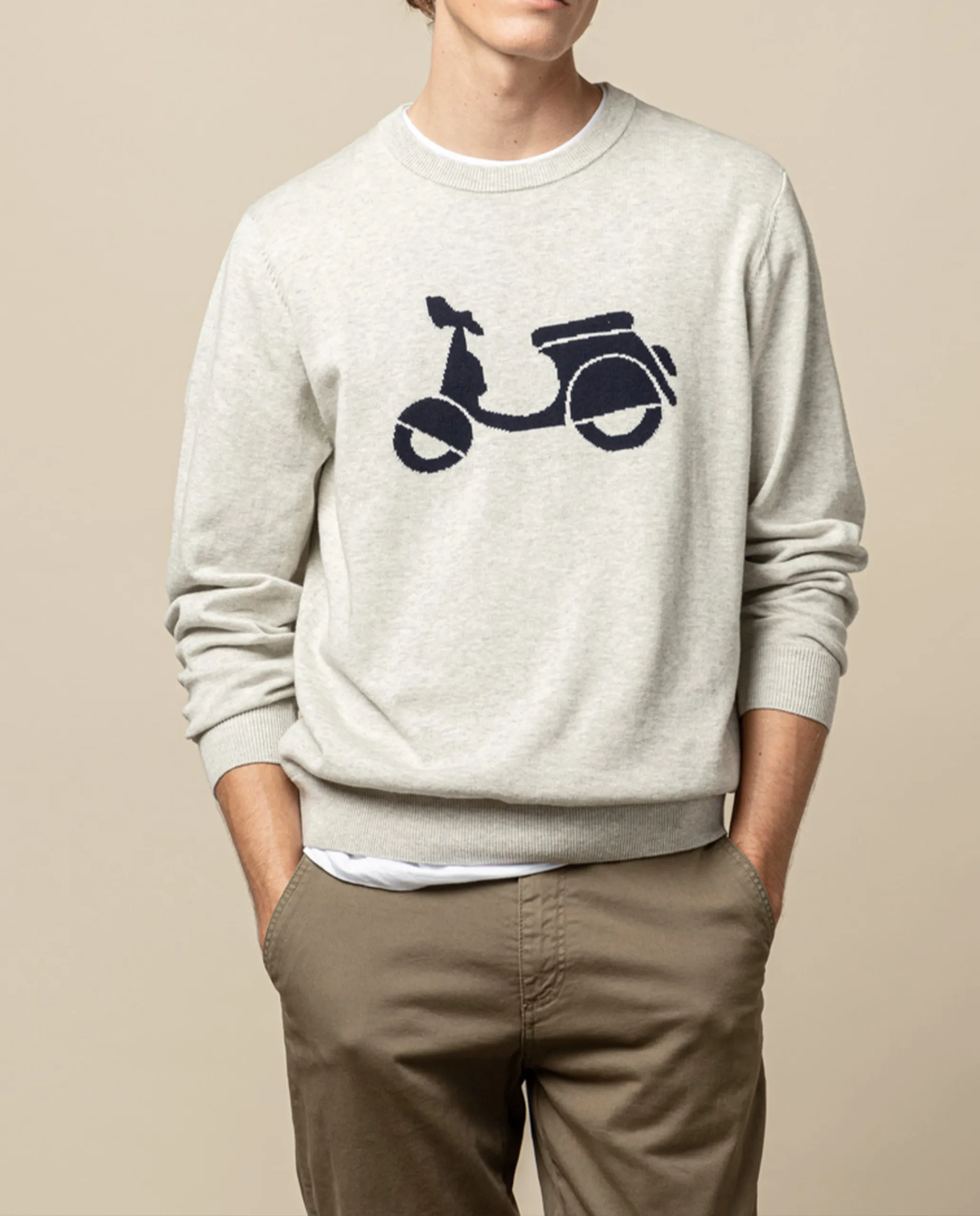 Jersey moto logo gris