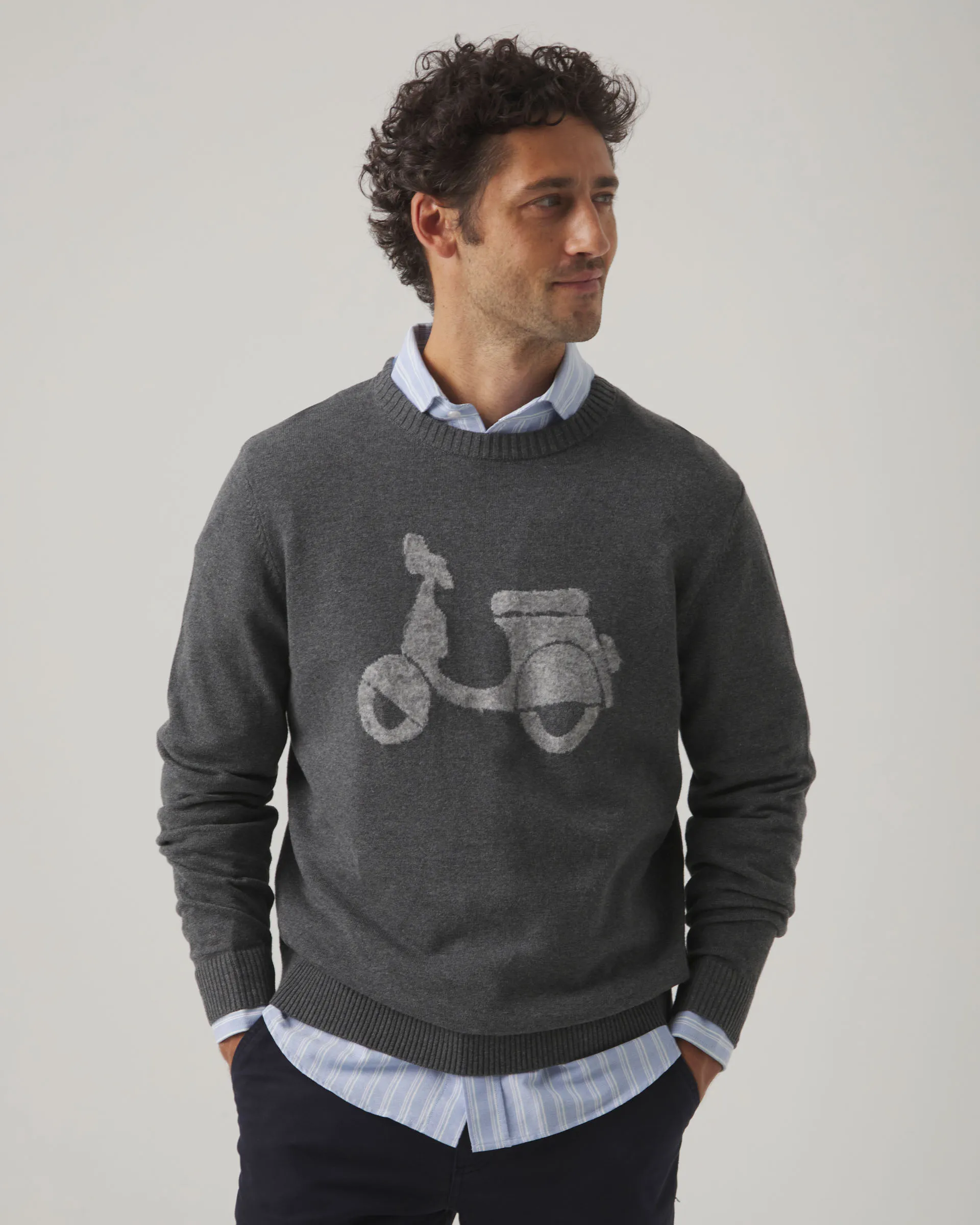 Jersey Moto Logo Gris Oscuro - Image 5