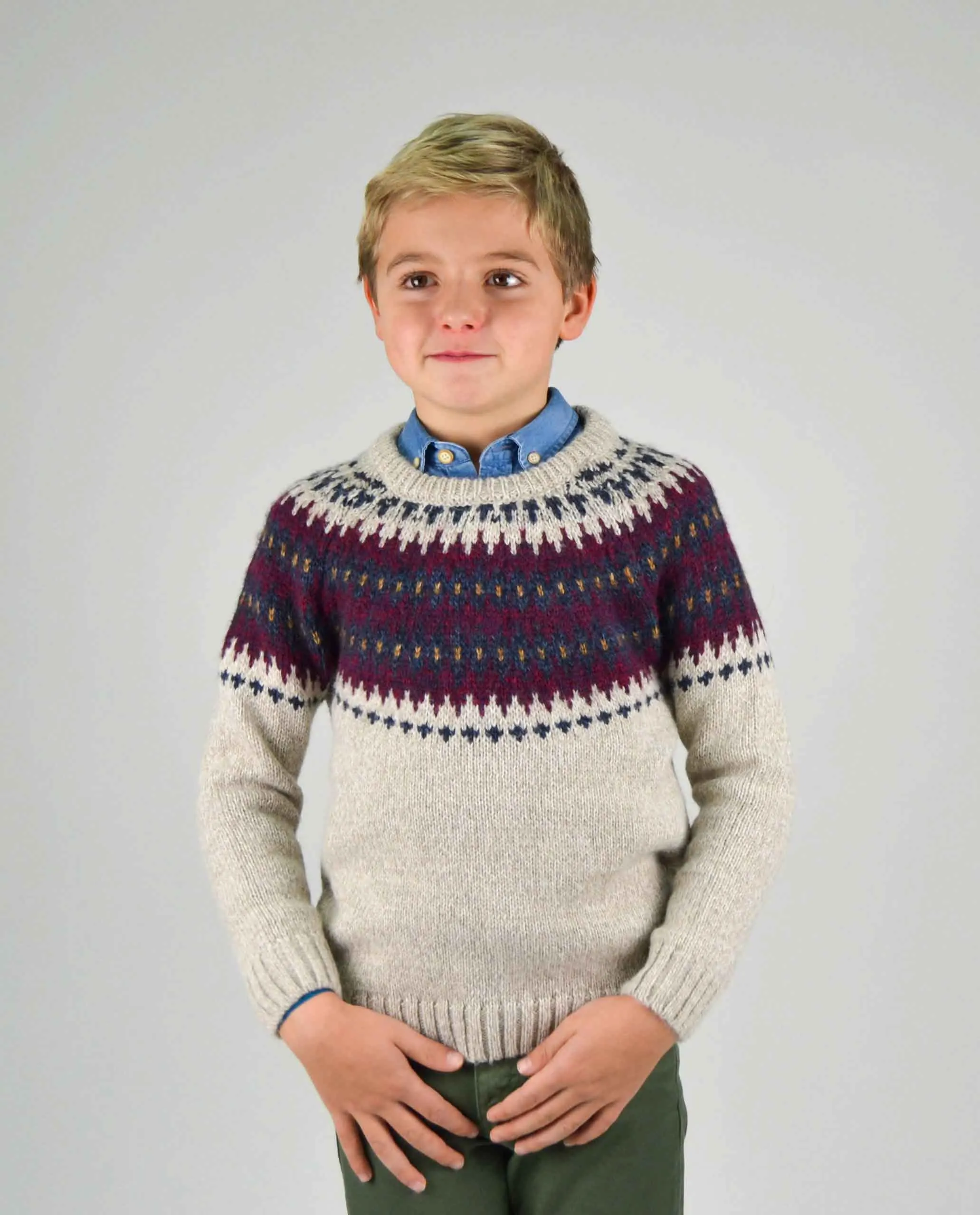 JERSEY NIÑO GRECA BEIGE CLARO - Image 3