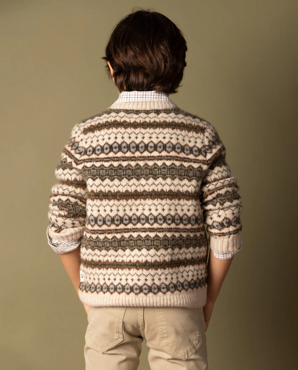 JERSEY NIÑO GRECA ETHNIC BEIGE - Image 2