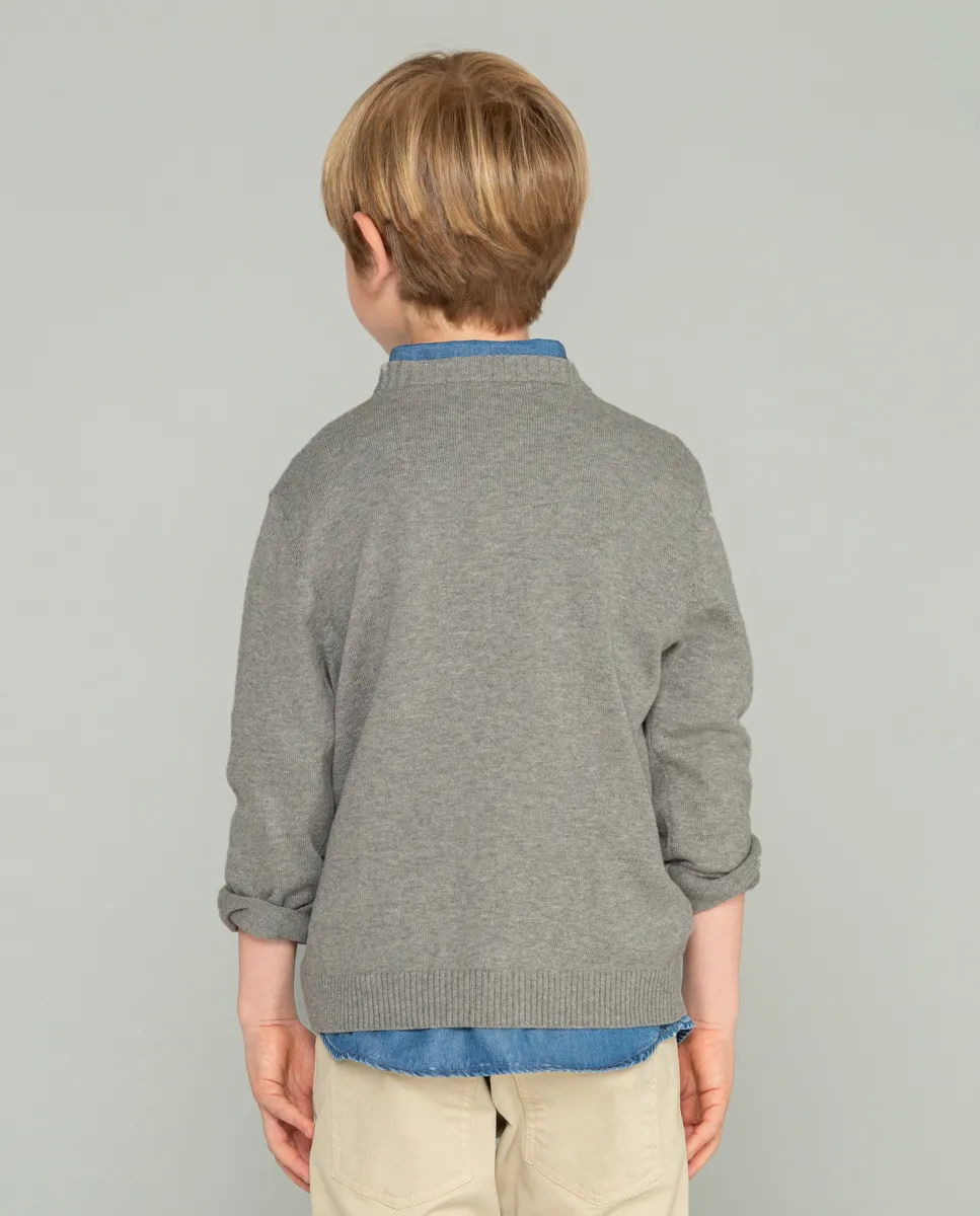 Jersey Niño Moto Logo Gris - Image 2