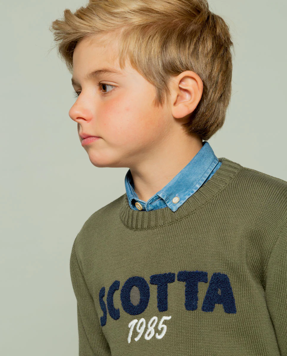 Jersey niño scotta khaki - Image 2