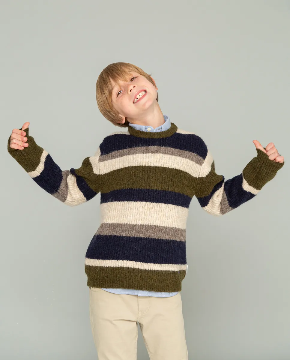 Jersey Niño Stripes Verde - Image 4